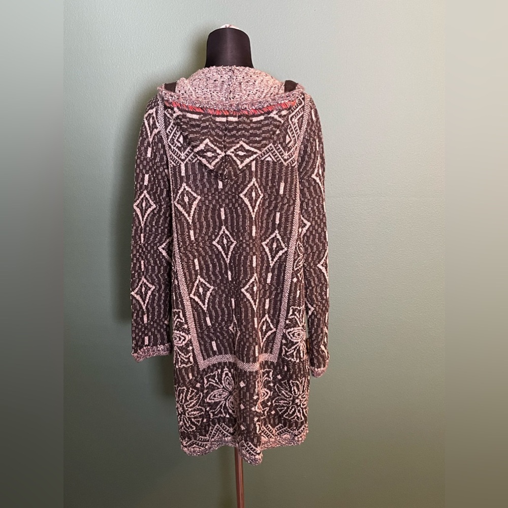 FREE PEOPLE Kai Tassel Hooded Cardigan Duster - EUC - Medium - Picture 5 of 11